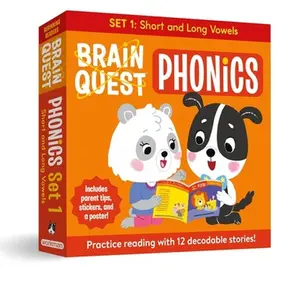 Brain Quest Phonics Readers: Set 1: 12 Decodable Readers: Short and Long Vowels -- Workman Publishing, Mixed Media Product