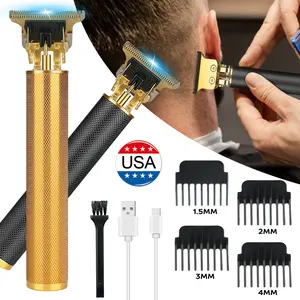 1 Pack Hair Clipper Trimmer Cutting Beard Cordless Professional Barber Shaving Machine Brush Steel Stainless
