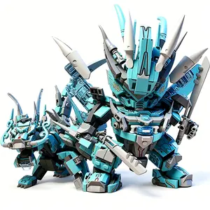 471pcs 2-In-1 Dragon Mech Building Blocks Toy, Building Block Sets, Educational Construction Set, Fun Stem Activity Kit for Kids, Durable Plastic Parts