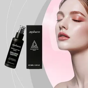 Clear Makeup Setting Spray, Lightweight Facial Finish, Refreshing No-Cake Powder, Daily Commute Makeup Fixer, 2pcs Set, Waterproof Setting Spray