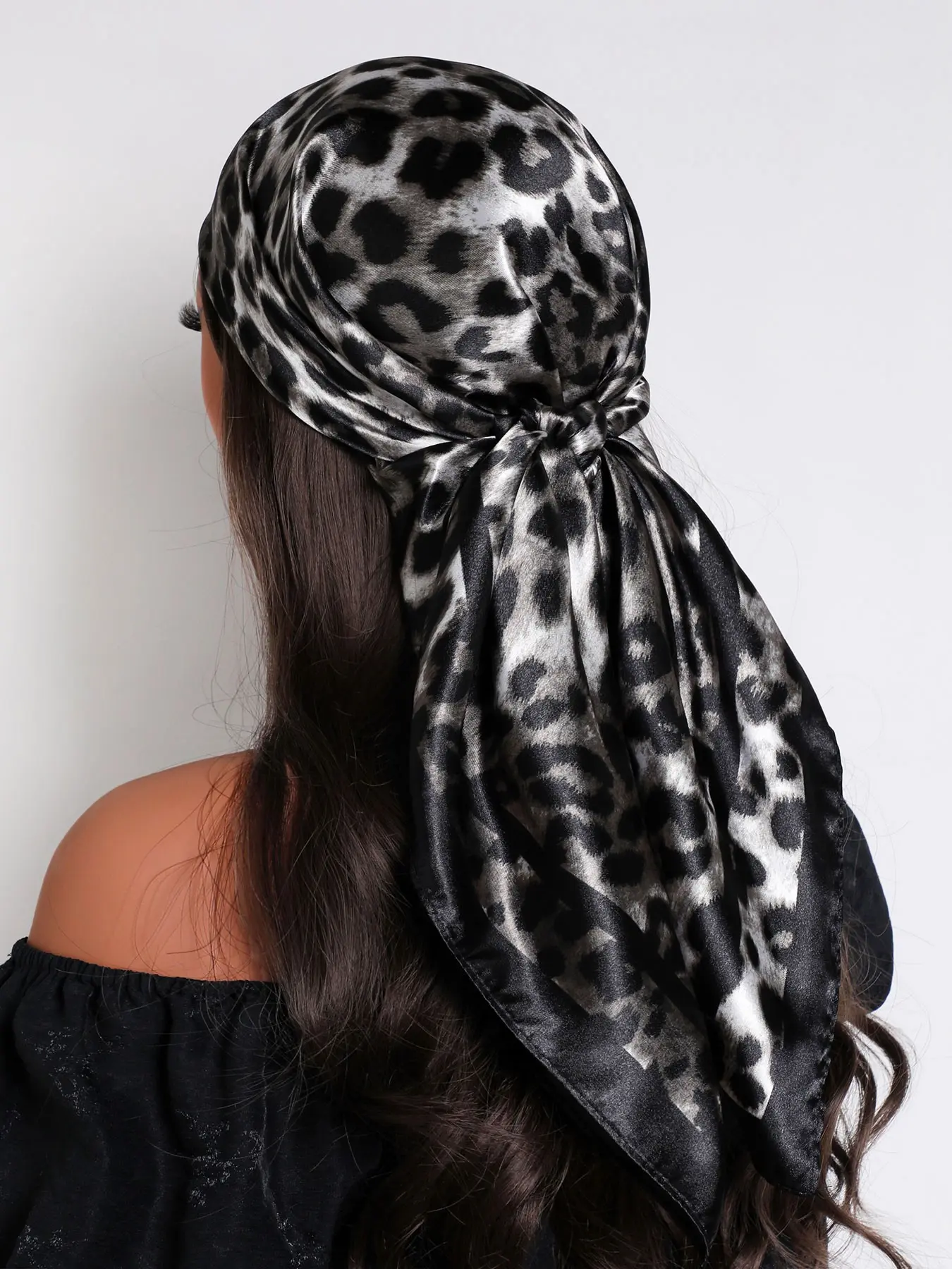 Women's Spring Summer Scarf 90cm Square Head Scarves Fashion Hair Scarves Decorative Silk Scarf, Casual Daily Wear, Striped Pattern, All Seasons, Scarf Head Wrap