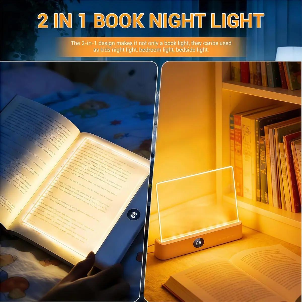 Smart LED Reading Light Book Light Treasure Box Rechargeable Clear LED Flat Reading Light Timer Doodleable Study Lamp The Quiet Reader's Dream Lights Ultra-thin Wireless Design Smart LED Reading Light Book Light Treasure Box Rechargeable Clear LED Flat Reading Light Timer Doodleable Study Lamp The Quiet Reader's Dream Lights Ultra-thin Wireless Design