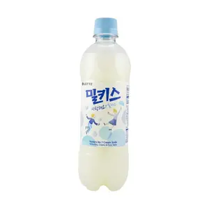 LOTTE Milkis Original Flavor Carbonated Milk Drink 500ml - Korean Soda Beverage