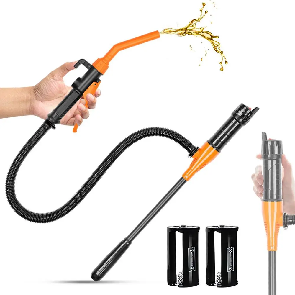 Portable Fuel Transfer Pump, Wide Application Battery Powered Operated Liquid Transfer Pump for Gas, Fuel, Diesel, Water Transfer, Multifunctional Ele