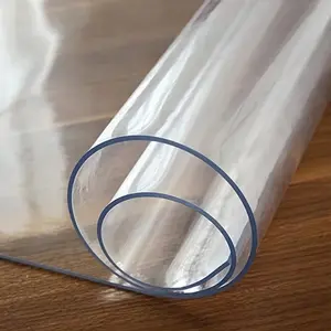 Clear Tablecloth, Rectangular Transparent Dining Table Cover, Heat Resistant Scratchproof Table Protector, Table Decoration Supplies for Home Hotel