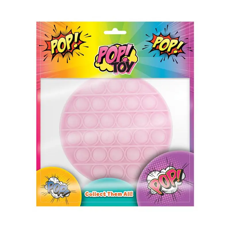 POP! Classic Shapes Silicone Fidget Popper Toy - Neon, Pastel Styles, Popsounds, Stress Relief Sensory Toy, Anytime Gift (Styles Vary)