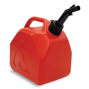 Plastic Fuel Can Durable Red Gasoline Container in 10L