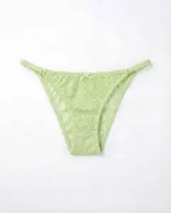 Lace Cheeky Bikini, Asian Pear