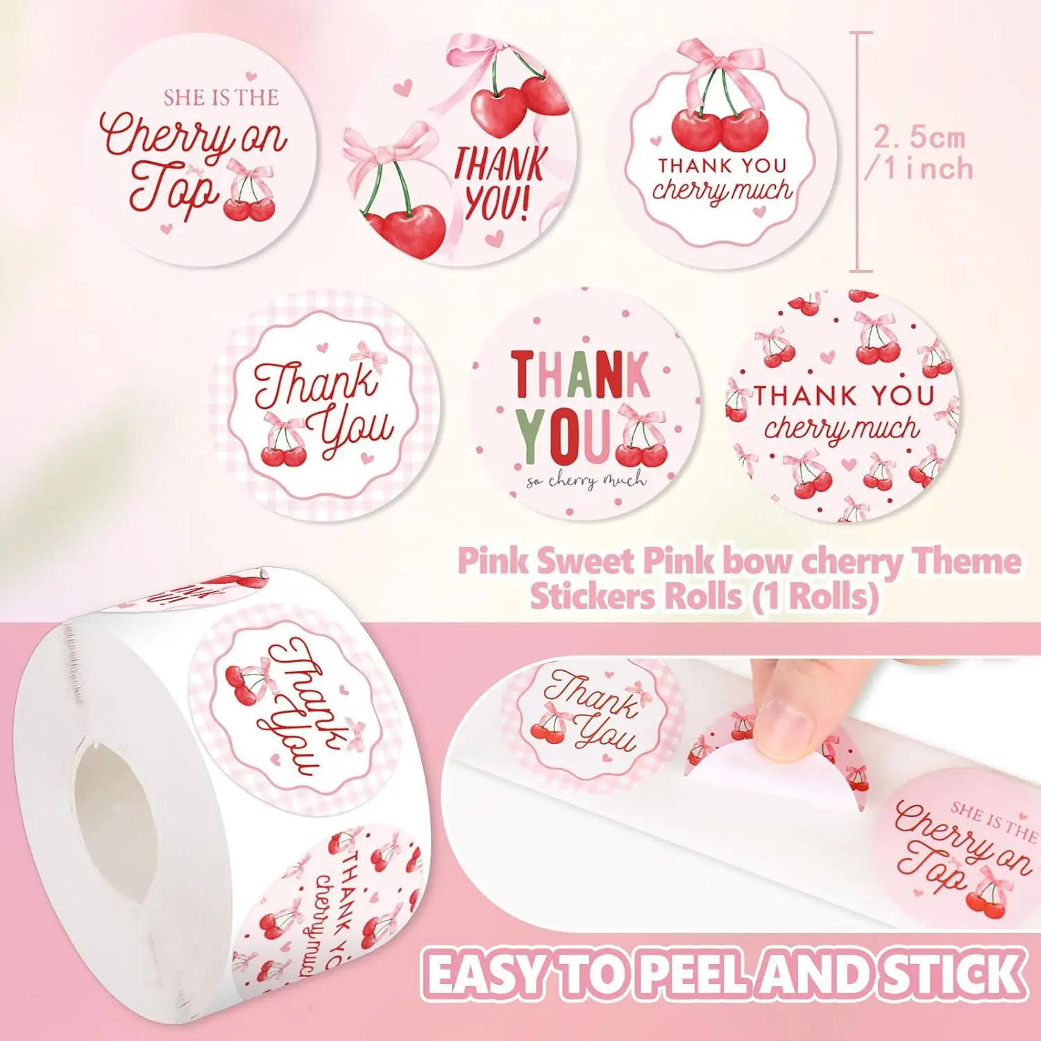 500 Strawberry Thank You Stickers, Party Seals, Birthday Wedding Decorations, Gift Tags, Graduation Decor, Event Supplies, Decorative Labels, Self Adhesive Stickers, Stickers Included