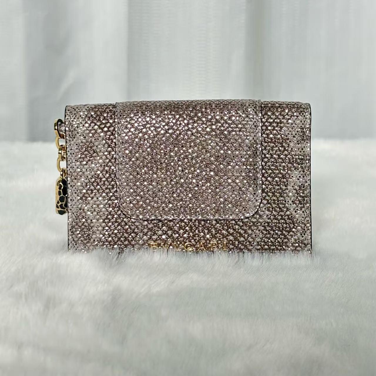 Pre-owned Bvlgari Vintage Rare Stingray Leather Wallet|20252301