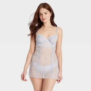 Women's Unlined Garden Party Lingerie Slip Dress