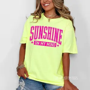 Summer Comfort Color Shirt - Summer Shirts - Vacation Tees - Vacay Tees - Pool River - Beach Shirt - Cruise Shirts - Sunkissed Shirt -Neon