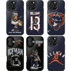 Chicago Jumpman Caleb "Iceman" Williams Phone Case  | Football Phone Case | Sports Fan Gift | Suitable for iPhone 17-11 Pro Max/Plus and  Samsung Galaxy S23-25