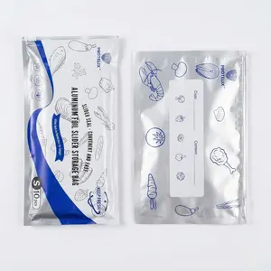 Protelix Aluminum Foil Slider Storage Bag, Moisture Proof Light Blocking Odor Prevention, Wheel Design Easy Sealing, Kitchen Food Freezer Storage
