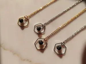 The OG Hexagon + Lava Diffuser Necklace | Diffuser Necklace