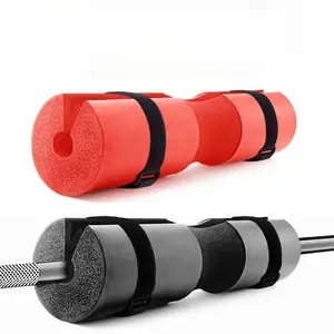 Fitness Squat Neck Pad Barbell Cover Shoulder Pad Protective Cover Hip Bridge Sponge Pad Men's Women's Pad Knee Pad Home Gym Equipment Dumbbell Set Gym Fits Stuff Accessories Red Black Barbell Pad