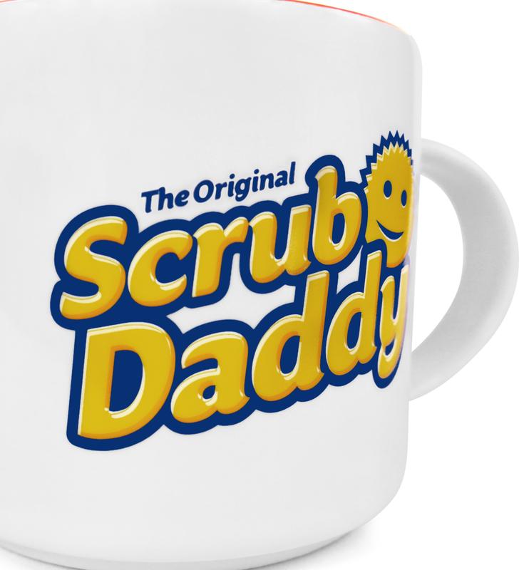 Scrub Daddy Logo Ceramic Mug - Reusable Coffee Cup - Drinkware Washable