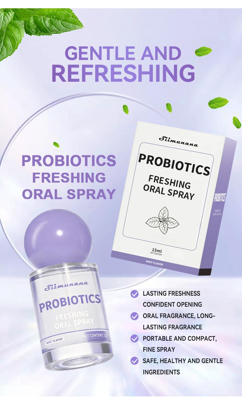 Probiotic Oral Spray | 15ml Breath Freshener for Long-Lasting Freshness & Oral Care | Portable & Sugar-Free #springtok Cleanser Cleansing