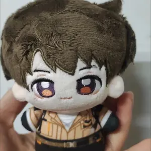 Pilot Caleb Plush Toy with Ear 10cm Anime Plushie Doll Love and Deepspace Keychain Pandent Plush Toy Gifts