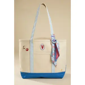 Altar’d State Lobster Canvas Tote Bag – Cute Beach Tote, Coastal Aesthetic Shopper Bag, Large Everyday Carry, Vacation Bag