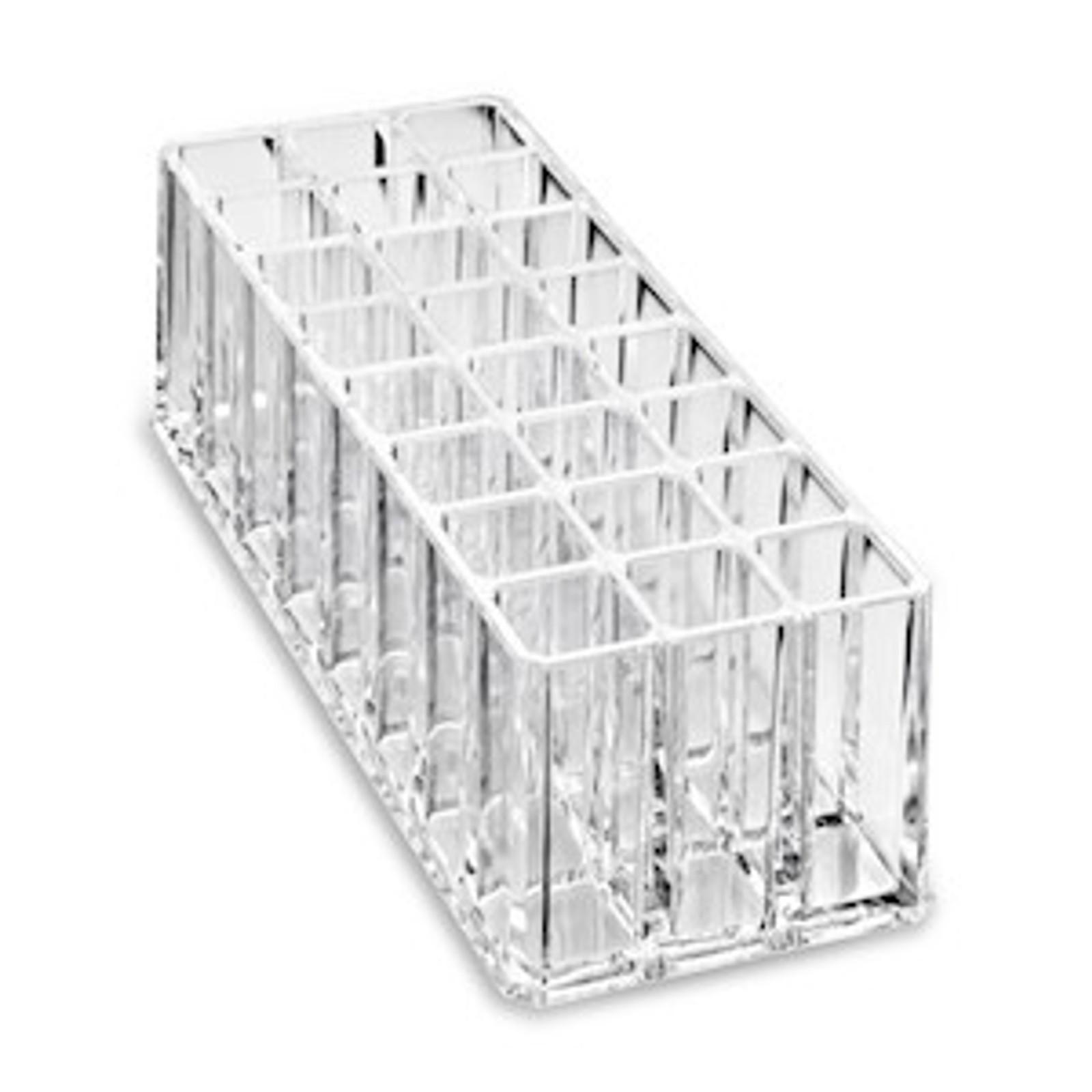 Acrylic Rollerball Perfume Organizer Beauty Scent Holder 24 Space Organization Refillable Container Tall Scented Oil Storage Display Case (2)