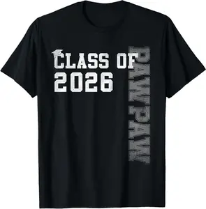 Proud Pawpaw Of A 2026 Graduate Grad Senior Graduation T-Shirt