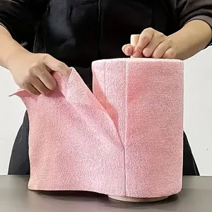 1 Roll 40 Pieces Disposable Fiber Cleaning Cloth Non-Woven High Absorbency Durable Kitchen Towel for Dishwashing Countertops Multi-Surface Space Themed Design