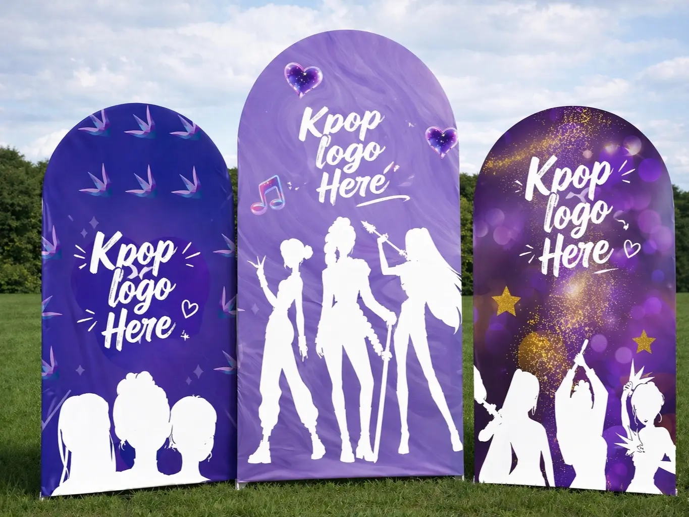 Cartoon Kpop Arch Backdrop Covers to Birthday Backdrop | Chiara cover