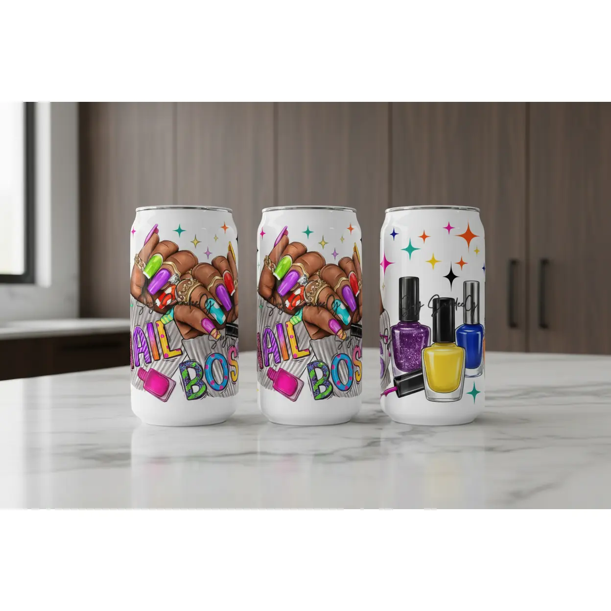 Nail Boss - UVDTF Wrap for cups/hard surfaces sticker