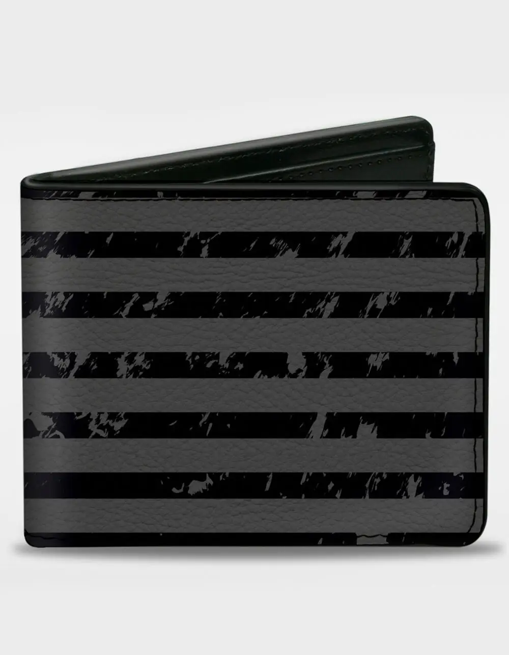 BUCKLE-DOWN  Mens Ford Script Americana Flag Bifold Wallet, Black Combo