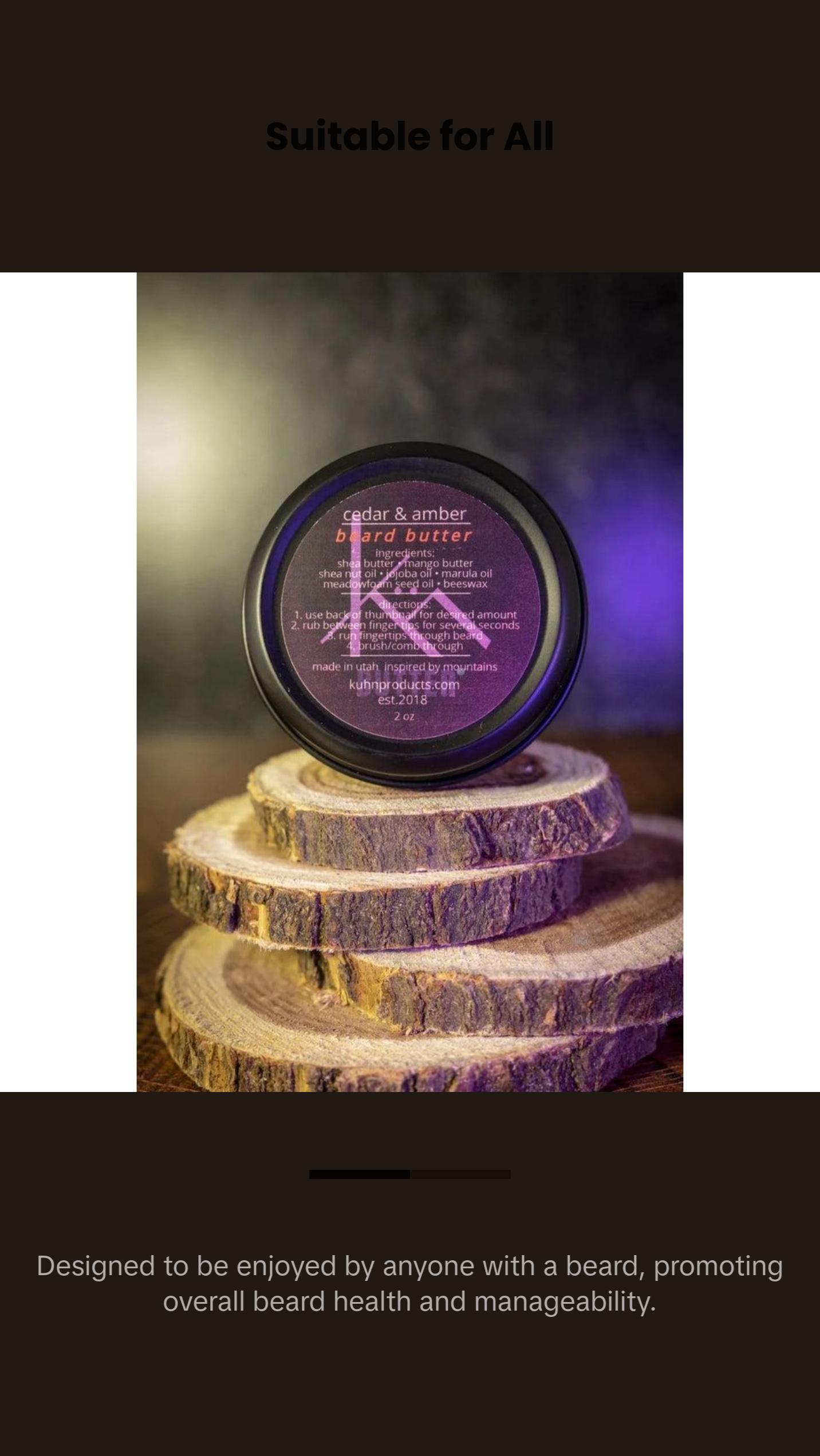 All Natural Beard Butter By Kuhn Products - 2 oz All Natural All Natural Beard Butter By Kuhn Products - 2 oz All Natural
