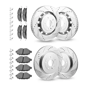 2013-2015 & 2018 Ford Explorer Front & Rear Brake Kit – Heavy Duty Brake Pads & Rotors Replacement Set with Ceramic Pads for Limited, Platinum, Sport & XLT Models