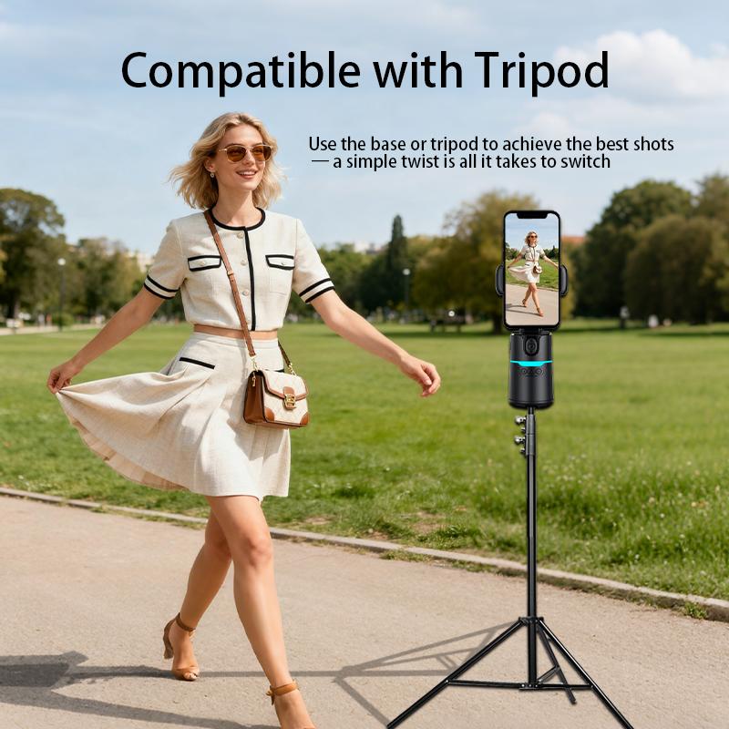 [Free Tripod] Face Tracking Selfie Stick with Fill Light, 360° Rotation Alloy Tripod for Android/IPhone, No App Required, 67" Adjustable Selfie Stick for TikTok/Vlog/Video/Live Steam [2026 Upgraded]