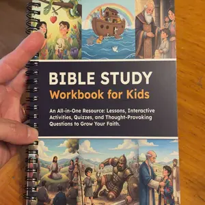 Bible Study Workbook for Kids Notbook: Lessons , Activities, Quizzes, and Questions to Deepen Your Faith (Spiral Bound) NotBook
