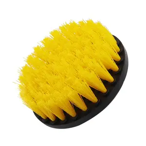 Electric Drill Brush 2/3.5/4/5'' Round Scrubber Brush Auto Tires Cleaning Tool