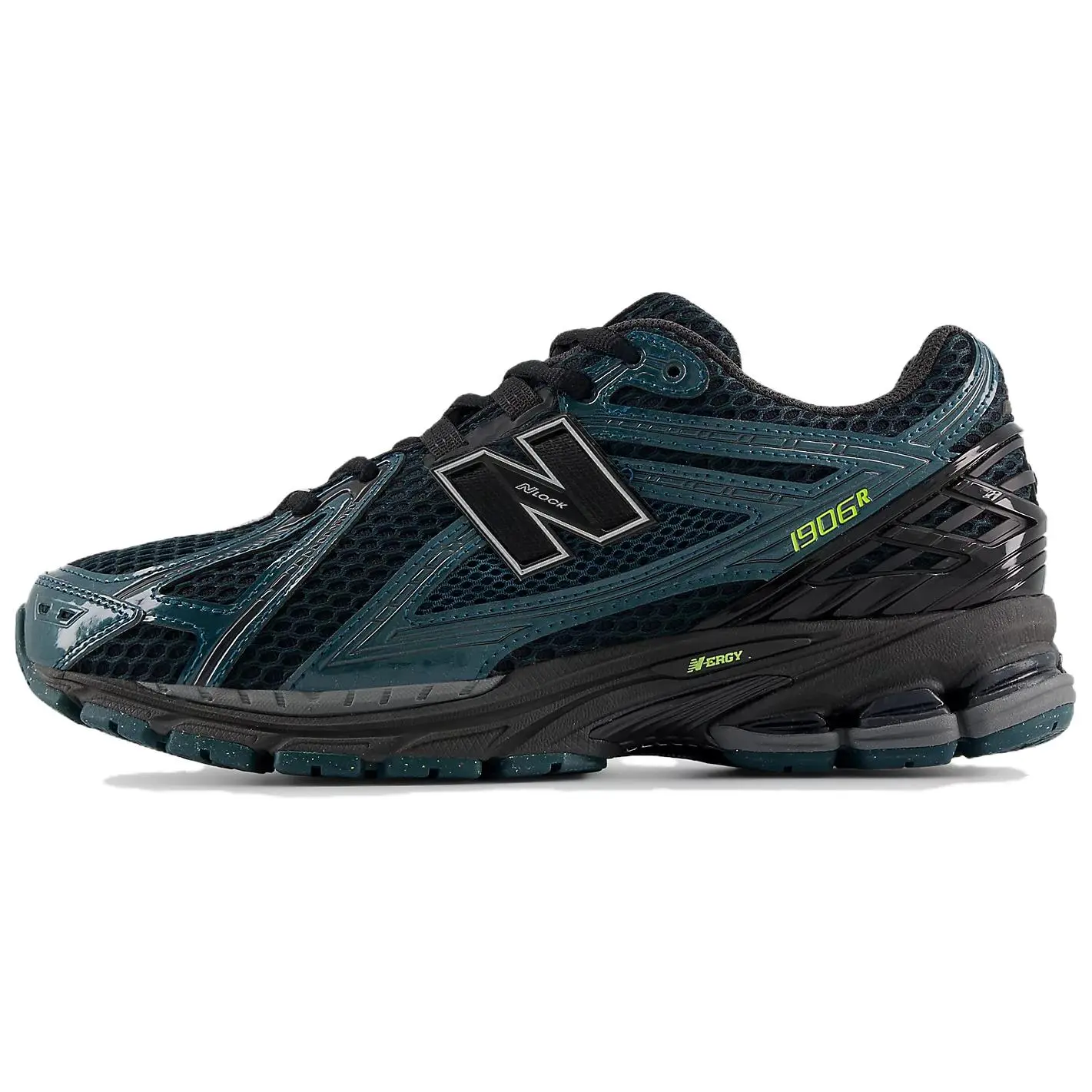 New Balance 1906R 'Medusa Green Black' Men's Laced Road Running Shoes, All-Season Athletic Footwear with Breathable Mesh Upper, Cushioned Midsole, Durable Rubber Outsole (Ideal for Sports Running), Running Athletic Shoes, Running Sneakers, Sports Running