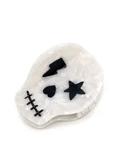 Funky Skull Hair Claw Clip