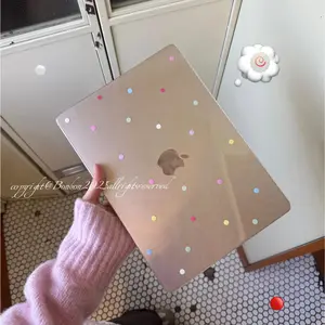 Colorful Polka Dots Crystal Laptop Case For Macbook Air 13.6 M4 NEO 15 M3 Hard Cover For Mac Book Pro 13 M1 M2 14 M4 M5 16 Cover