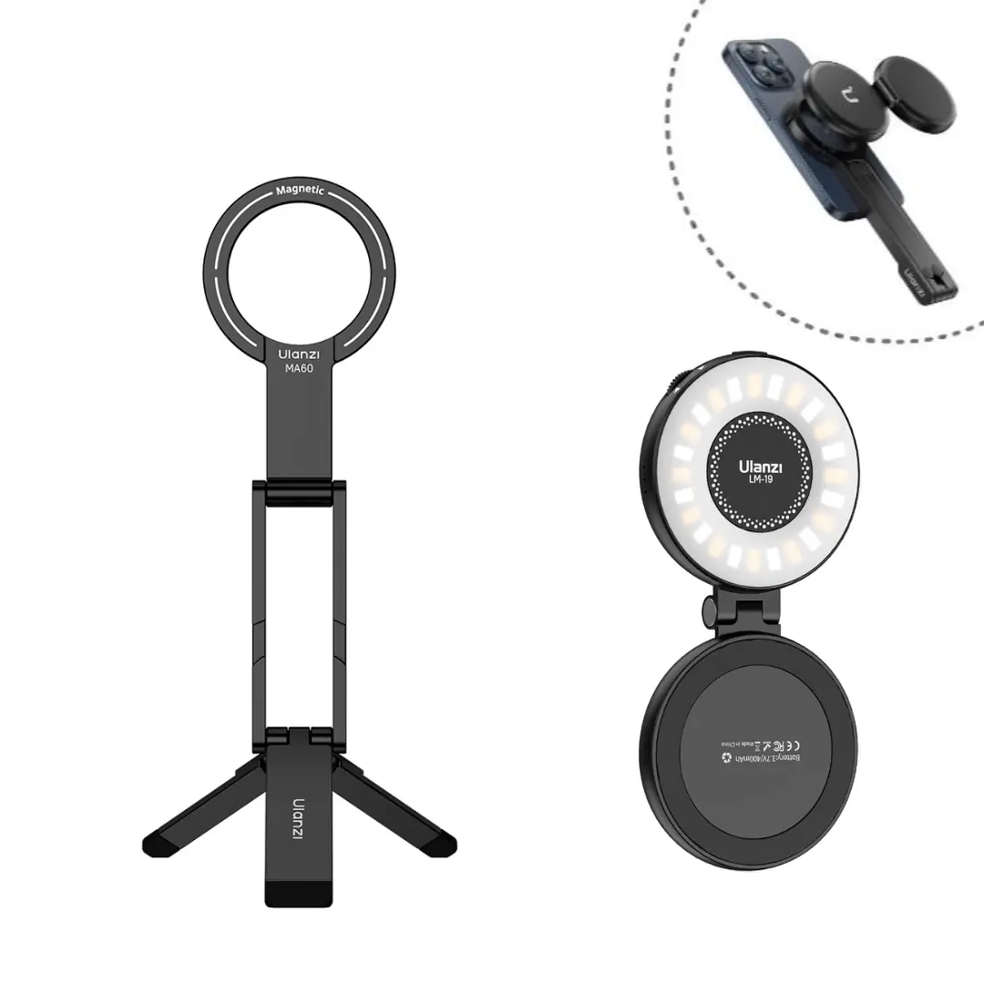 Black with LM19 Magnetic LED Light