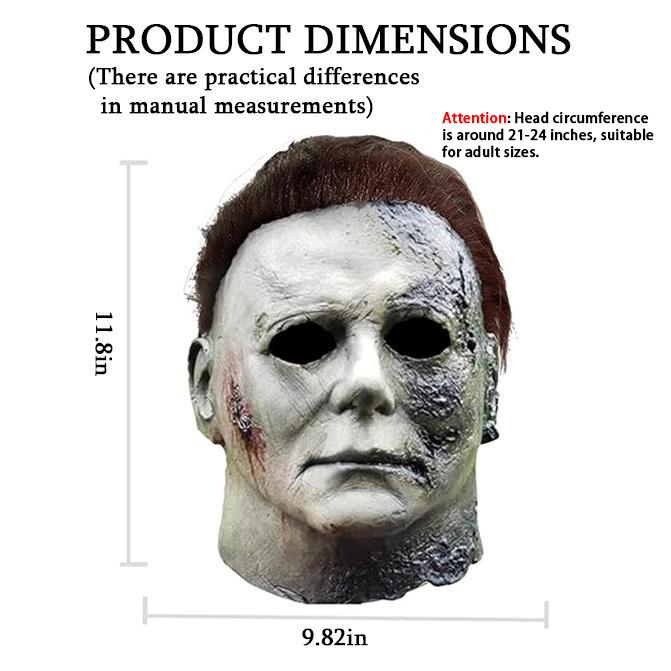 Michael Myers Mask & Scary Skull Mask, Halloween Horror Masquerade Men's & Women's Cosplay Party Mask, Bloody Michael Myers & Scary Skull Adult Costume Scary Cosplay The terrifying atmosphere is at its peak