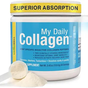 Premium Multi Collagen Peptides Powder with Vitamin C for Joint Support, Cartilage Health, Knotted Shoulders, & Knee Comfort for Men and Women - Flavorless - 30 Servings
