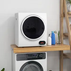 SAVEYOUR 850W Portable Compact Electric Dryer 1.5 cu.ft Stainless Steel Drum Front Load for Apartments Dorms RVs with LCD Display & Two-Way Rotation