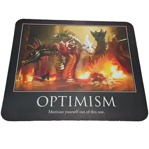 Dungeon Optimism Mouse Pad – Funny D&D Inspirational Desk Art for Adventurers