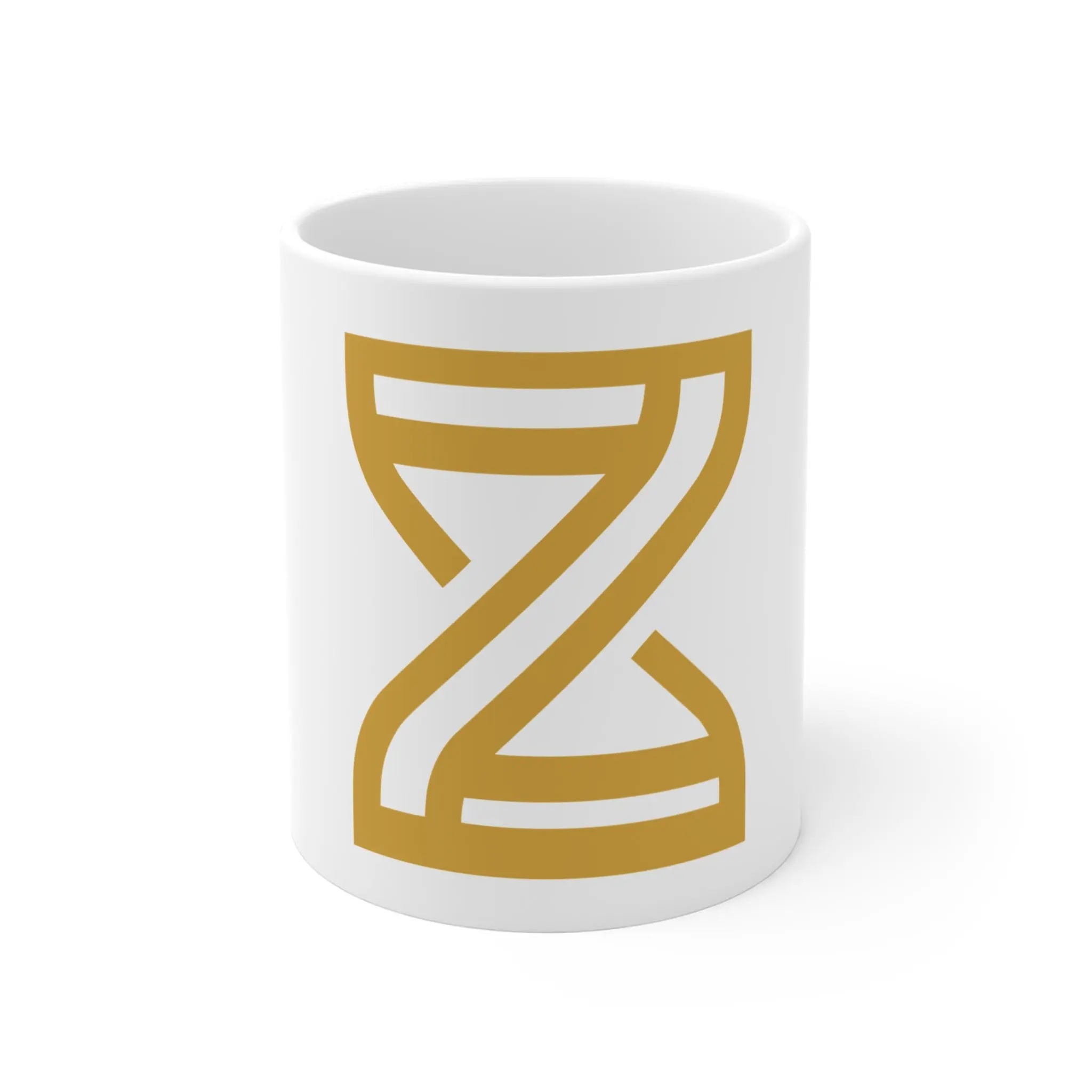 The Reset Mug — Gold Hourglass