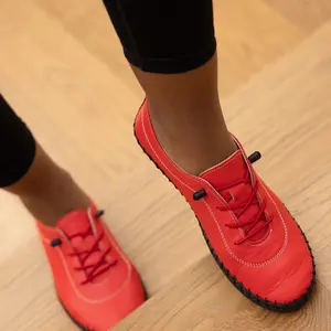 Your Shoes Women’s Fashion Sneakers - Casual Light and Comfortable Leather Flat Sneakers for Everyday Use - Breathable Tennis Shoes - Slip Ons with Soft Orthopedic Removable Insoles Footwear Closed Walking Shoes - Sports Girl Training