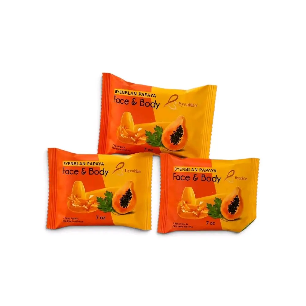 3 pcs byenblan papaya soap