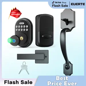 Fingerprint Door Lock Set - Keyless Entry Door Lock, Keypad Deadbolt, Digital Smart Password, Automatic Lock, Easy to Install, Suitable for Garage and Entry Door