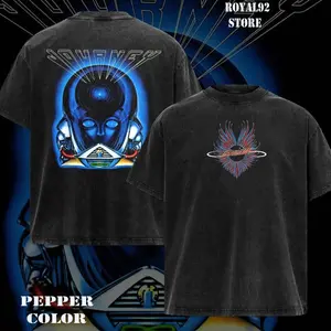 Vintage Journey Graphic T-Shirt - Casual Crew Neck Short Sleeve Top Rock Band T Shirts 6