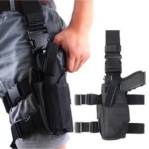 Adjust Tactical Drop Leg Thigh Holster Combination Set, Universal Tornado Leg Style Thigh Pistol Bag Pouch with General Pistol 9mm Clip Bag, for G17/M9/P226/CZ 75 Revolver, 500D Nylon Matrial Right Handed 133 sold Sourced from Raveka 4.9 out of five stars
