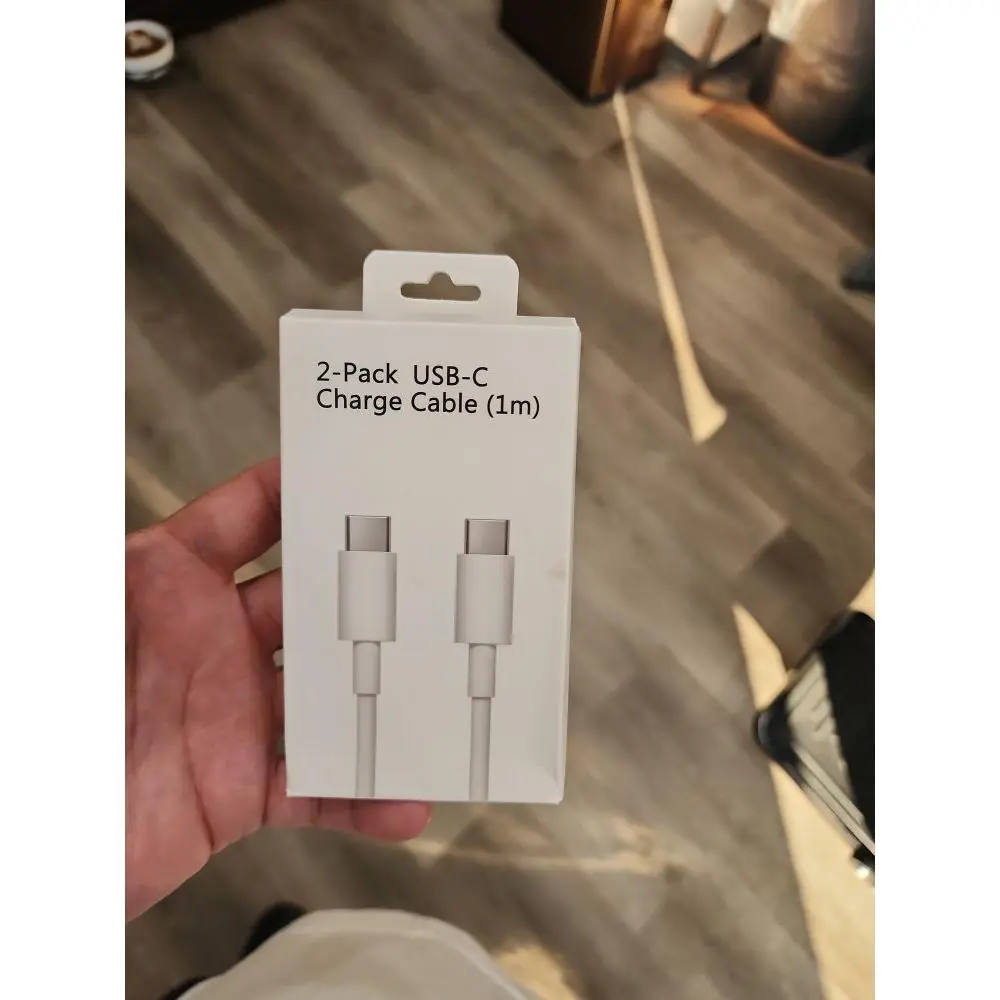 2-Pack USB-C Charge Cable 1m for Fast Charging and Data Transfer